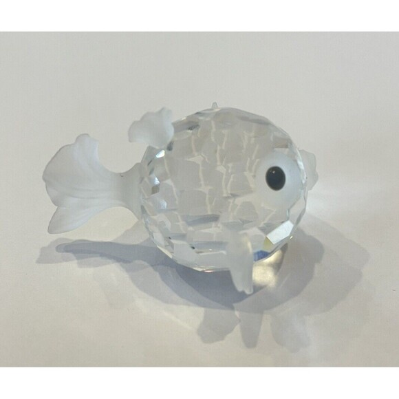 Vintage Swarovski Crystal Medium Blowfish Figurine - Picture 3 of 8